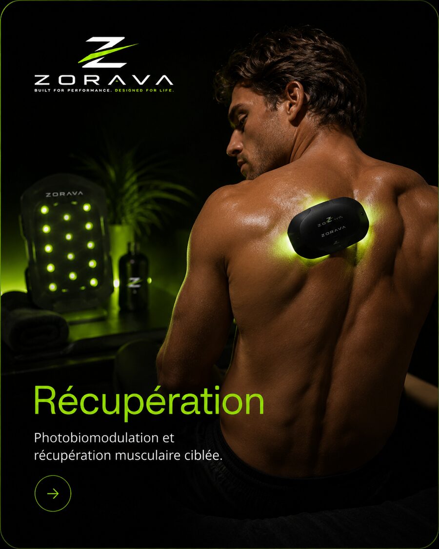 Visuel ZORAVA récupération avec photobiomodulation ciblée